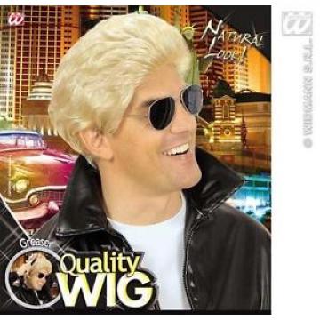 Mens Blonde George Michael Wham Wig 80&#039;S Disco Grease Fancy Dress