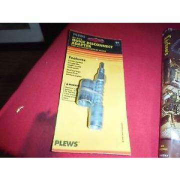 Plews Quick Disconnect Adapter For All Hand Grease Guns 05-022 NOS