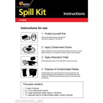 30L Emergency Spill Kit - Suitable for oil, paint, grease.