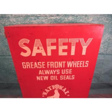 National Seal Parts cabinet display sign Grease front wheel Federal Mogul bower