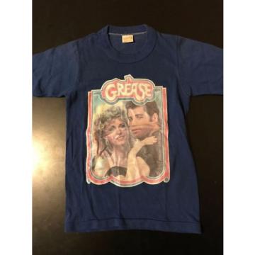 Vintage 70s Grease Kids T-Shirt Travola Newton John TV Movie Rydell 50s Musical