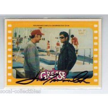John Travolta Signed 1978 Grease Sticker Card Autograph Rydell Coach Danny Zuko
