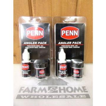 (2) Penn Angler Pack ~ Oil ~ Grease ~ New ~ Free Shipping