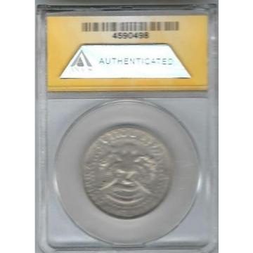1989-D 50C; Struck Through; Grease&#039;, ANACS- MS60&#034;Dramatic Error &#034;--No Two Same.&#034;