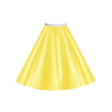 Girls Child Plain 1950s Costume Circle Skirt Rock and Roll GREASE SANDY SKIRT