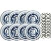 CLEAR MULTI USE Inline Skate Wheels 80mm ABEC 9 BEARING #1 small image