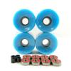 Blank 60mm Longboard Cruiser Multi Color Wheels + ABEC 7 Bearing  + Spacers #3 small image