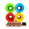 Blank 60mm Longboard Cruiser Multi Color Wheels + ABEC 7 Bearing  + Spacers #4 small image