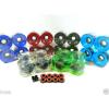 Blank 65mm Longboard Cruiser Multi Clear Color Wheels + ABEC 7 Bearing + Spacers #1 small image