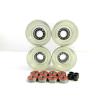 Blank 65mm Longboard Cruiser Multi Clear Color Wheels + ABEC 7 Bearing + Spacers #3 small image