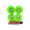 Blank 65mm Longboard Cruiser Multi Clear Color Wheels + ABEC 7 Bearing + Spacers #5 small image
