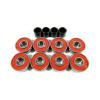 Blank 76mm Longboard Cruiser Multi Color Wheels + ABEC 7 Bearing  + Spacers #2 small image