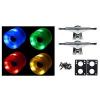 65mm MULTI LED WHEELS Night Light Skateboard Combo Trucks/Wheels/Bearings/Risers #1 small image