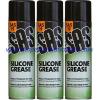 Silicone Grease 3 x 500ml Spray Can Moisture Repelling SAS19