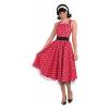 Red Polka Dot Grease Fancy Dress Costume Sandy 1950S Rock And Roll Outfit New