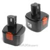 2 x 12V NiCd Rechargeable Battery for Lincoln Grease Gun 1200 1240 1242 1244