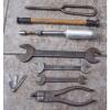 RARE EARLY AUSTIN HEALEY TOOL KIT SPANNERS,PLIERS,GREASE GUN,VALVE GRINDING TOOL #1 small image