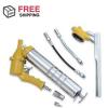 One-Hand Pistol Grip Air Grease Gun Delivers 1200-6000psi w/ extension Set #1 small image