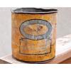 Antique Prairie City Winnipeg BUFFALO Oil Tin Can Grease Pail