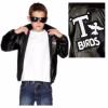 Boys Grease T Birds 50s Jacket Fancy Dress Costume New age 7-9 10-12 Official #1 small image