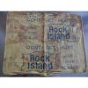 ROCK ISLAND RR RAILROAD VINTAGE GREASE OR SHOP SAFETY RAG USED #1 small image