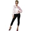 Grease Pink Ladies Jacket Fancy Dress Costume Official Licenced Outfit New #2 small image