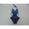 Lisa Maree Women&#039;s The Grease Monkey Crocheted Swimsuit Blue HM7 Size XS NWT #3 small image