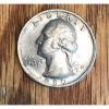 1980 P WASHINGTON QUARTER MISSING CLAD MINT GREASE WIPED OFF #1697 #1 small image