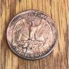1980 P WASHINGTON QUARTER MISSING CLAD MINT GREASE WIPED OFF #1697 #2 small image
