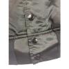 Vintage Bomber Jacket Retro Shiny Black Grease Style Men&#039;s Size Large