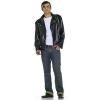 Mens Greaser Jacket 50s Grease Faux Leather Jacket Black Halloween 1950s Adult #1 small image