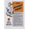 No Goose Grease Shell Oil 1939 Funny Vintage Illustrated Original Print Ad 