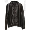 Mens Black Jacket Leatherlook Costume for Grease T Birds 50s Fancy Dress