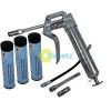 Professional 120CC Pistol Grip Grease Gun Set With 3 Cartridges Accessories #1 small image