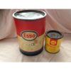 vintage esso and shell grease tins...man cave/collectable