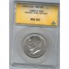 1989-D 50C; Struck Through; Grease&#039;, ANACS- MS60&#034;Dramatic Error &#034;--No Two Same.&#034;