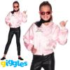 Grease Girls Pink Ladies Jacket 1950s Fancy Dress Costume Outfit Kids Childrens