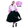 PINK LADIES JACKET 50S 1950&#039;S 50&#039;S SATIN GREASE LADY COSTUME SOCK HOP ADULT