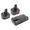 2x Battery + Charger for Lincoln Model # 1444 PowerLuber Grease Guns 14V NICD