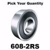 608-2RS 8x22x7 Precision Double Shielded Greased Ball Bearings 608 RS -Wholesale