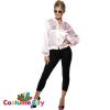 Womens Girls Official Pink Ladies Jacket 1950s 50s Grease Fancy Dress Costume