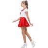 Grease Sandy Costume Womens Ladies Cheerleader School Prom Fancy Dress Outfit