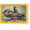JOHN TRAVOLTA SIGNED 1978 TOPPS &#034;GREASE&#034; GOLD STICKER #14 - GREASED LIGHTNING #1 small image