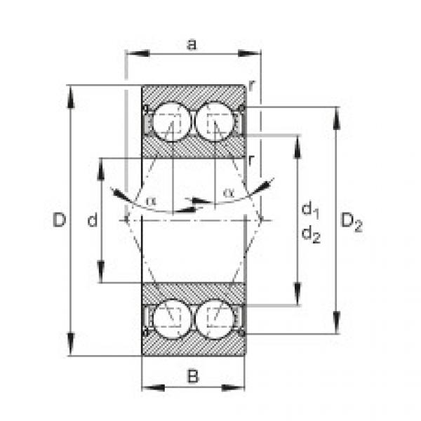 FAG Angular contact ball bearings - 30/6-B-2Z-TVH #1 image