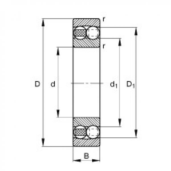 FAG Self-aligning ball bearings - 1210-TVH #1 image