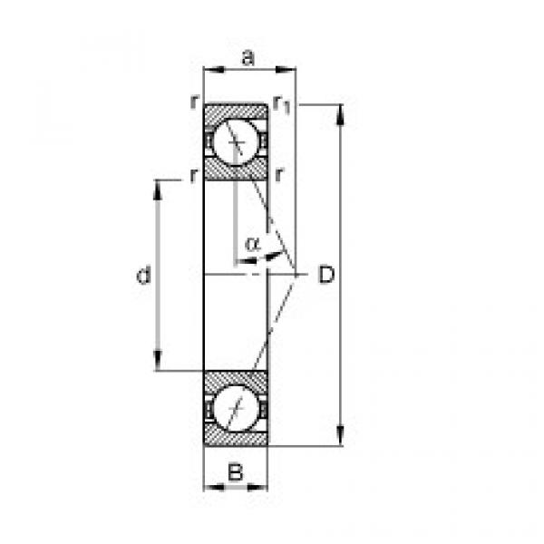 FAG Spindle bearings - B7006-E-T-P4S #1 image