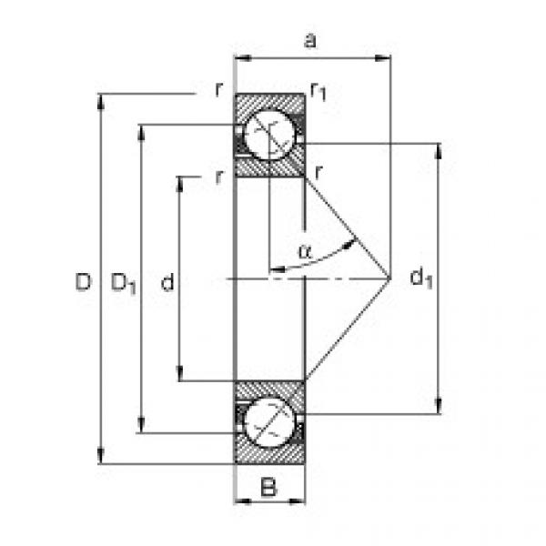FAG Angular contact ball bearings - 7005-B-XL-TVP #1 image