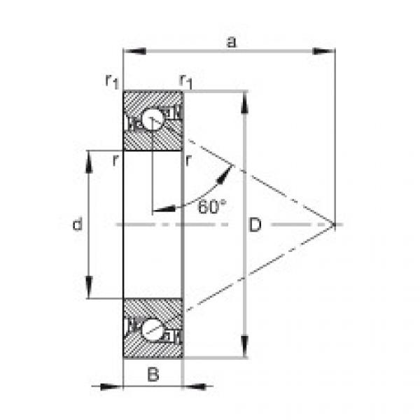 FAG Axial angular contact ball bearings - 7602012-2RS-TVP #1 image