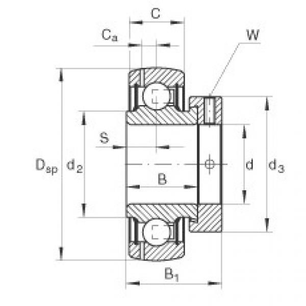 FAG Radial insert ball bearings - GRAE25-XL-NPP-B-FA125 #1 image