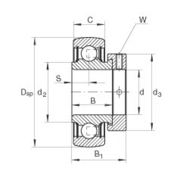 FAG Radial insert ball bearings - RA104-206-NPP-B #1 image